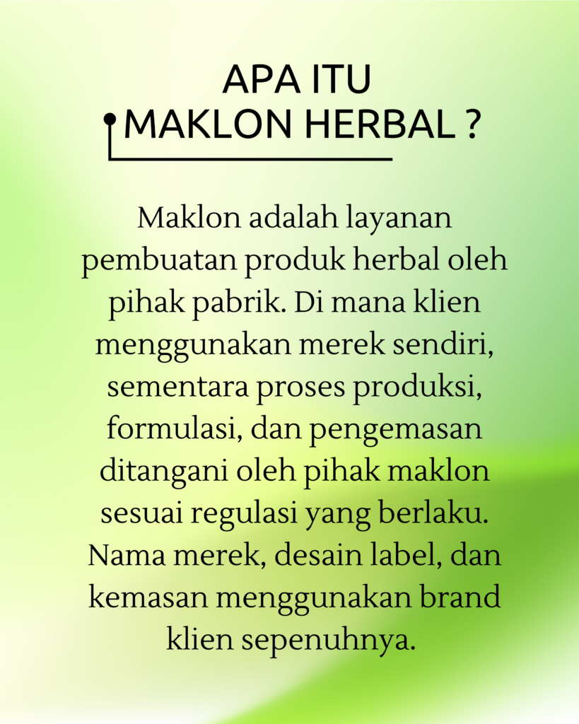 Jasa Maklon Herbal BPOM